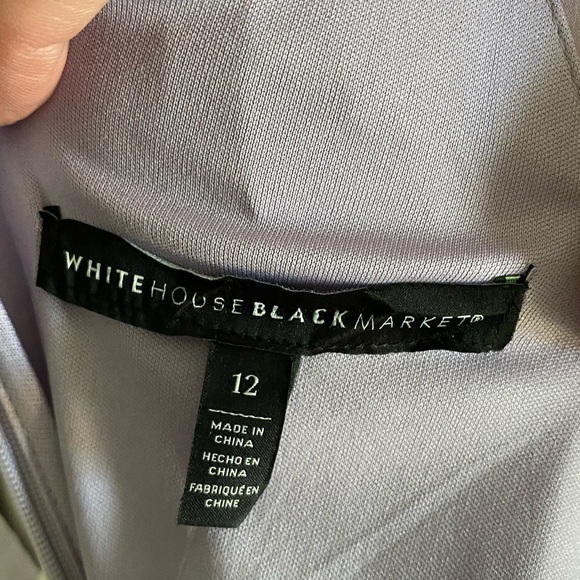 White House Black Market Pink and Purple  Floral Halter Midi Dress NWT - Picture 12 of 14